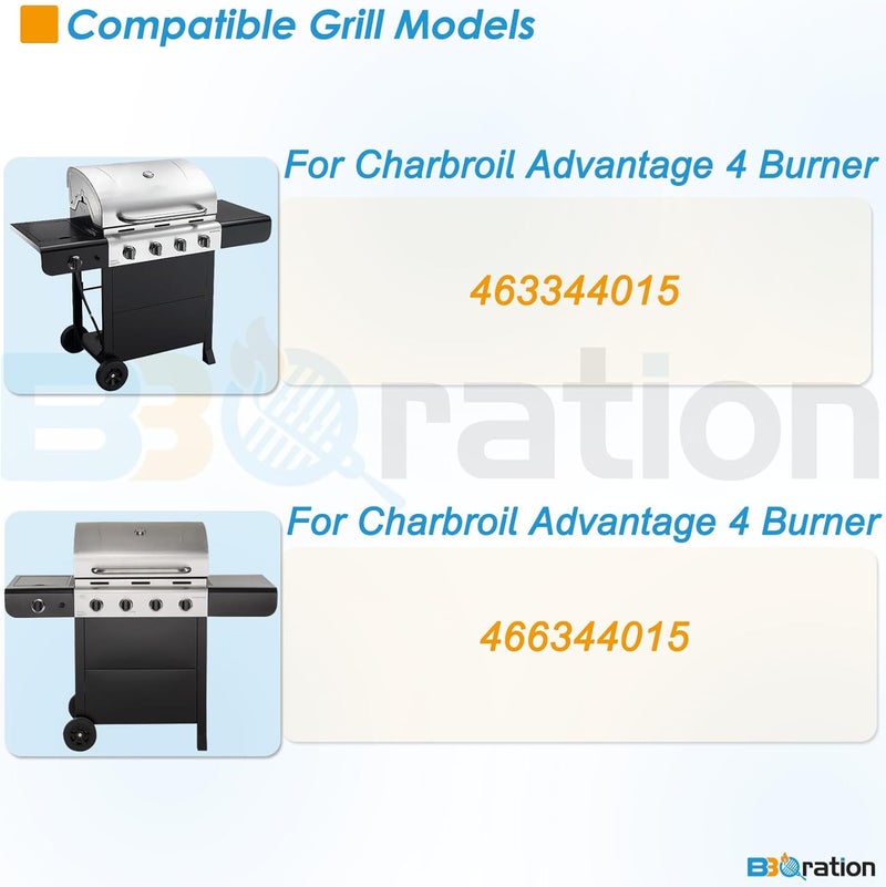 BBQration G467-0001-W1 Warming Rack Grill Parts for Charbroil Advantage 4 Burner 463344015 466344015, Grill Warming Rack Swing Away Grid for Charbroil Advantage 4 Burner Grill Replacement Parts - Image 2